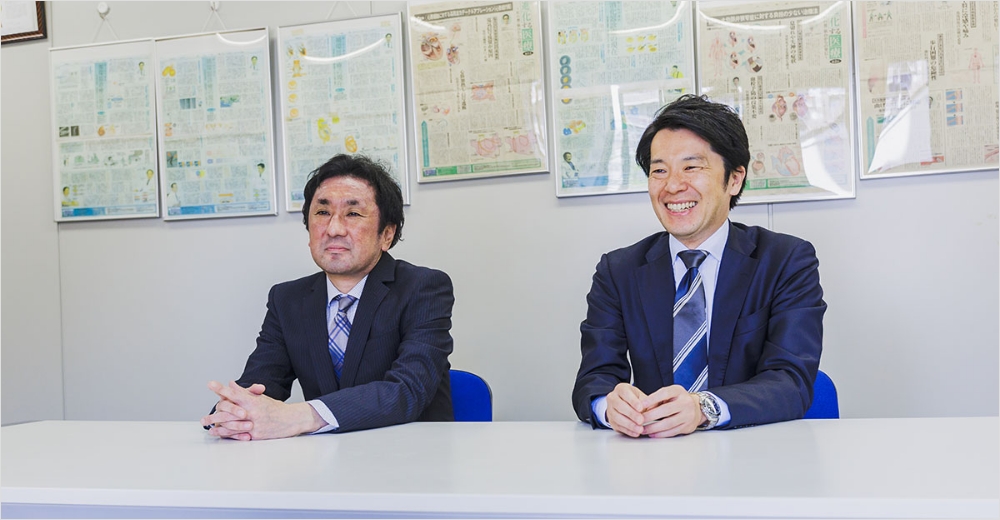 総務部 次長 蛯名研/専務取締役 矢野